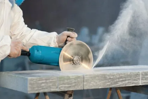 Silica exposure from cutting non-Revolux surfaces